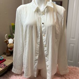 Nicky Minaj White blouse open back size large